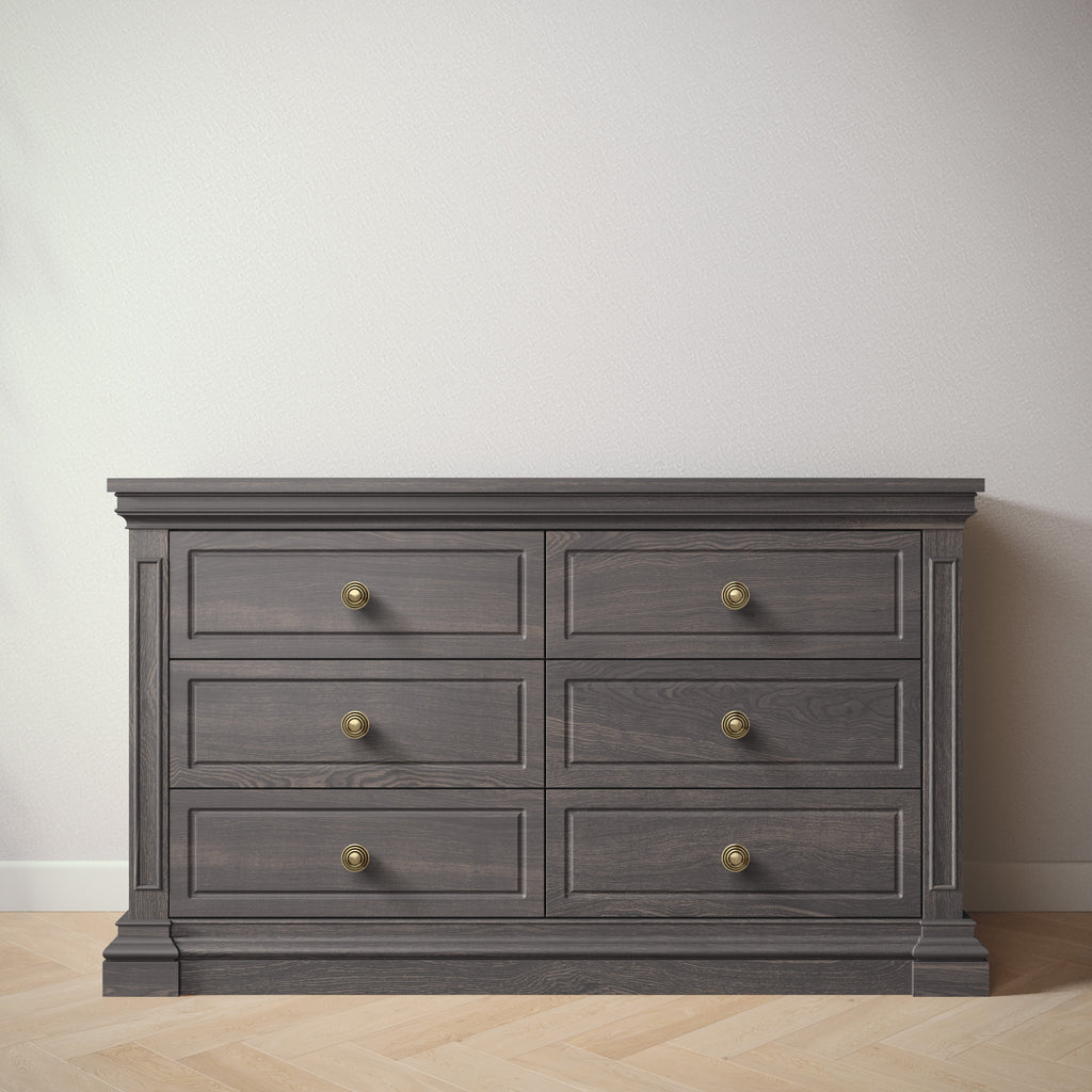 gray color dresser Jackson Dresser | German Soft-Closing