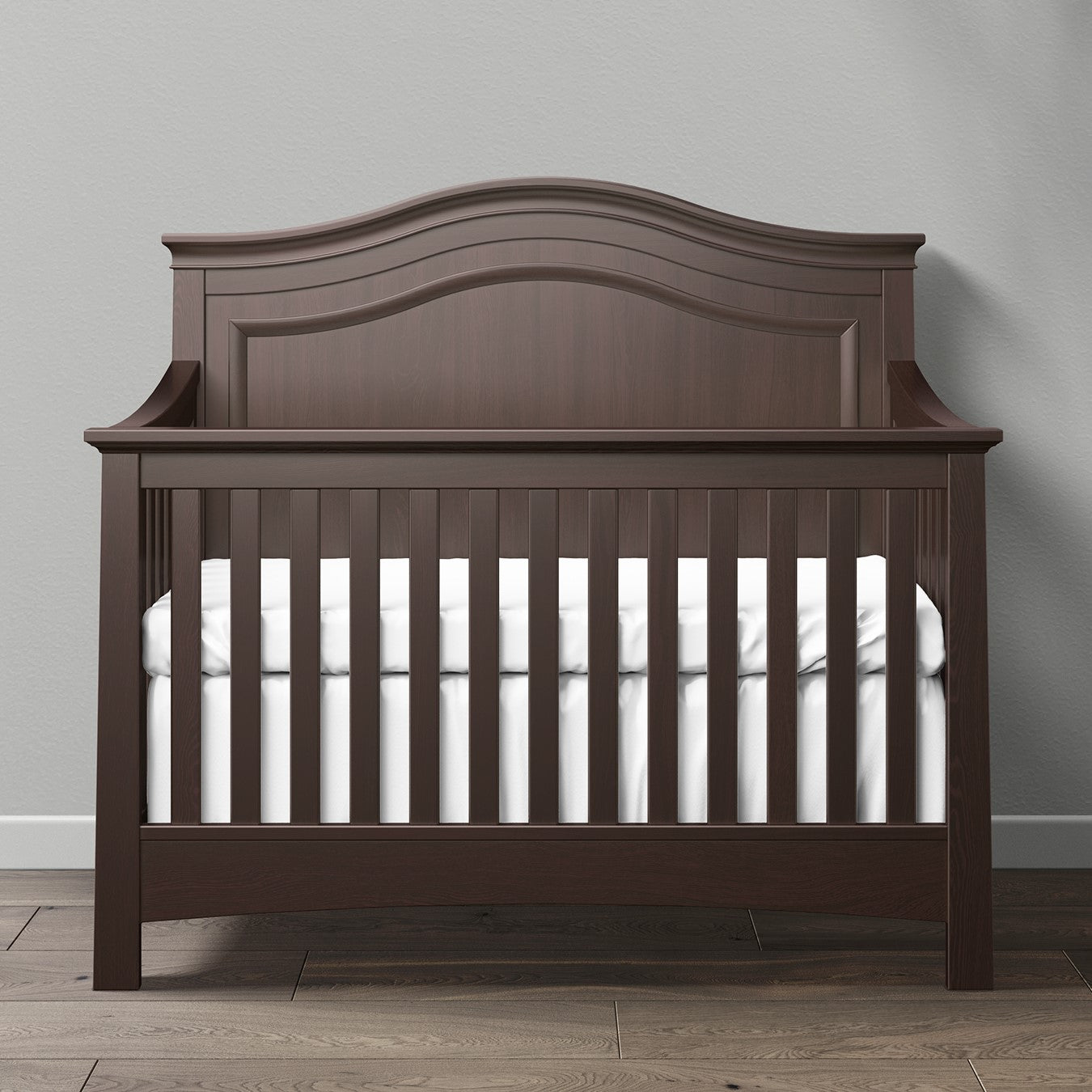 Serena Convertible Crib Solid Wood 5 in 1 Design Greenguard GOLD Silva Furniture