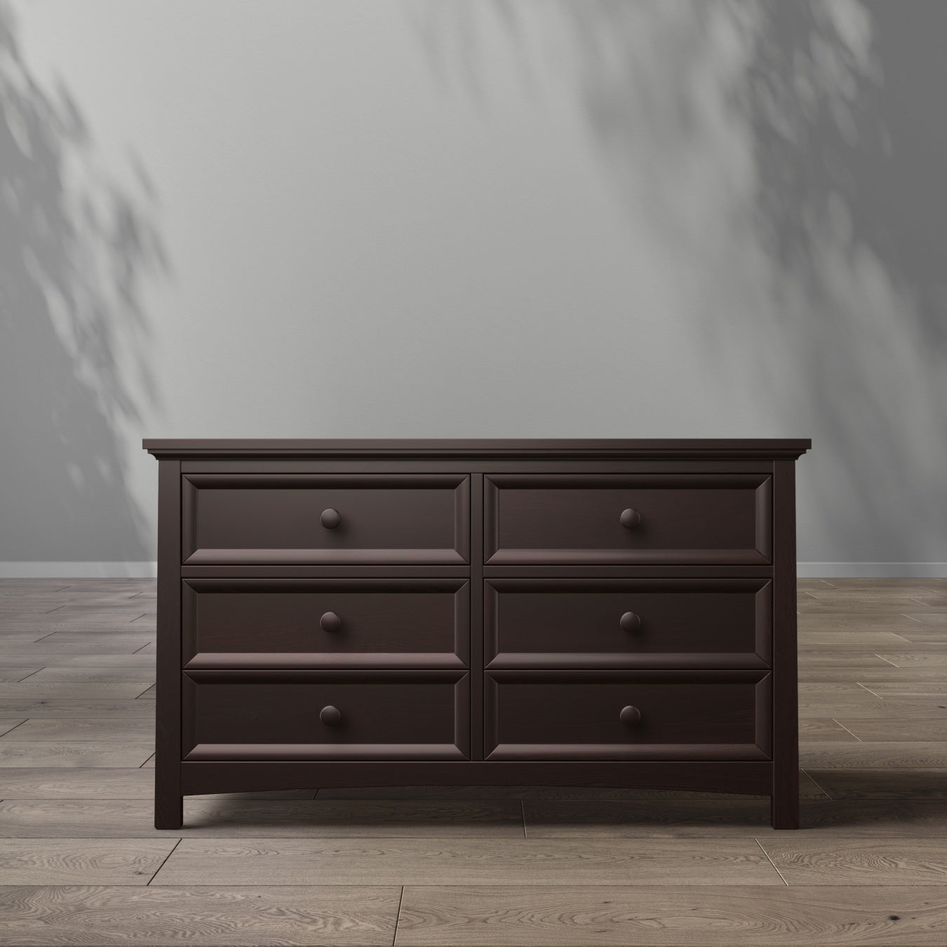 Serena Dresser Nursery Furniture Organic Finishes Soft Closing Cherry by Silva Furniture